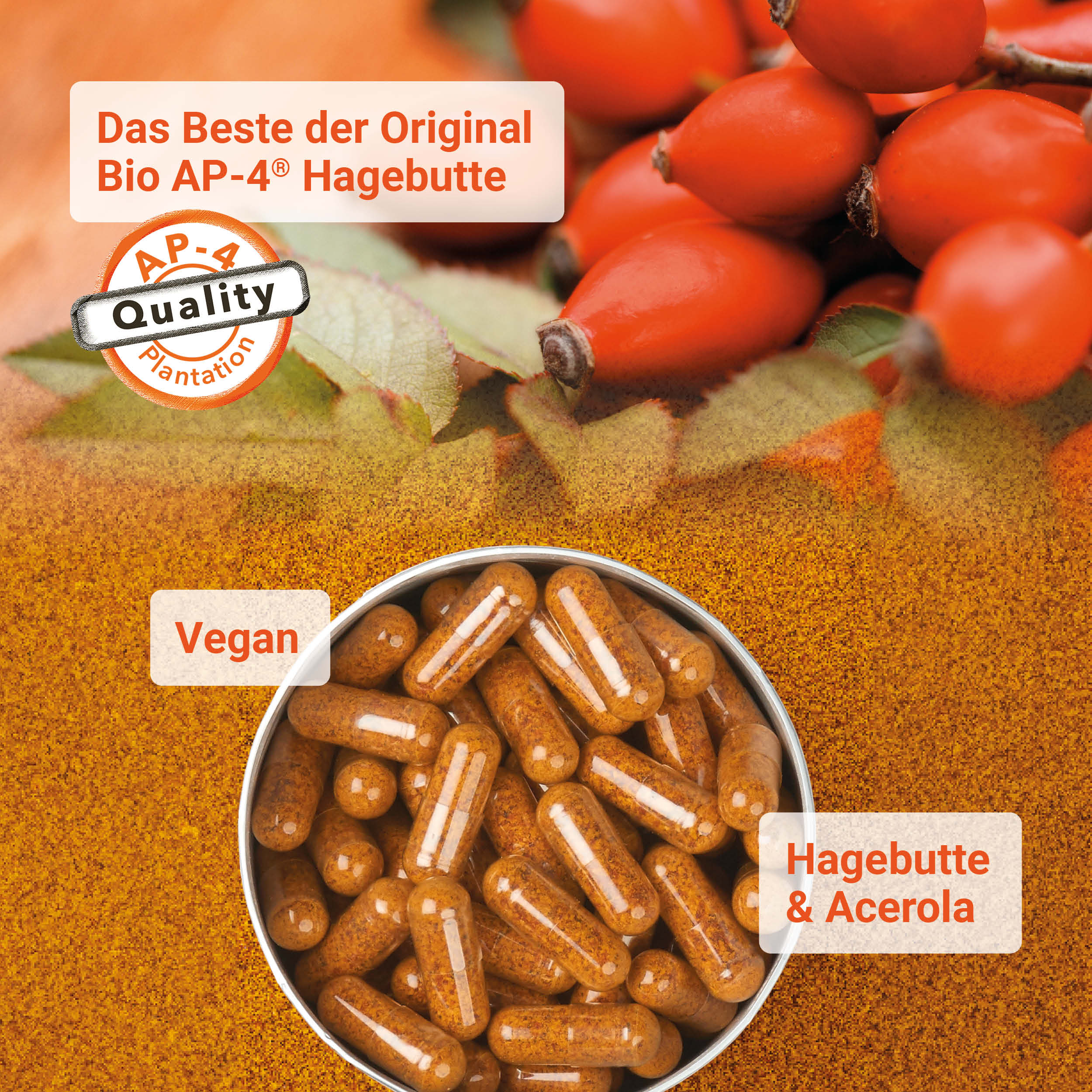 Organic Rose Hip Capsules 