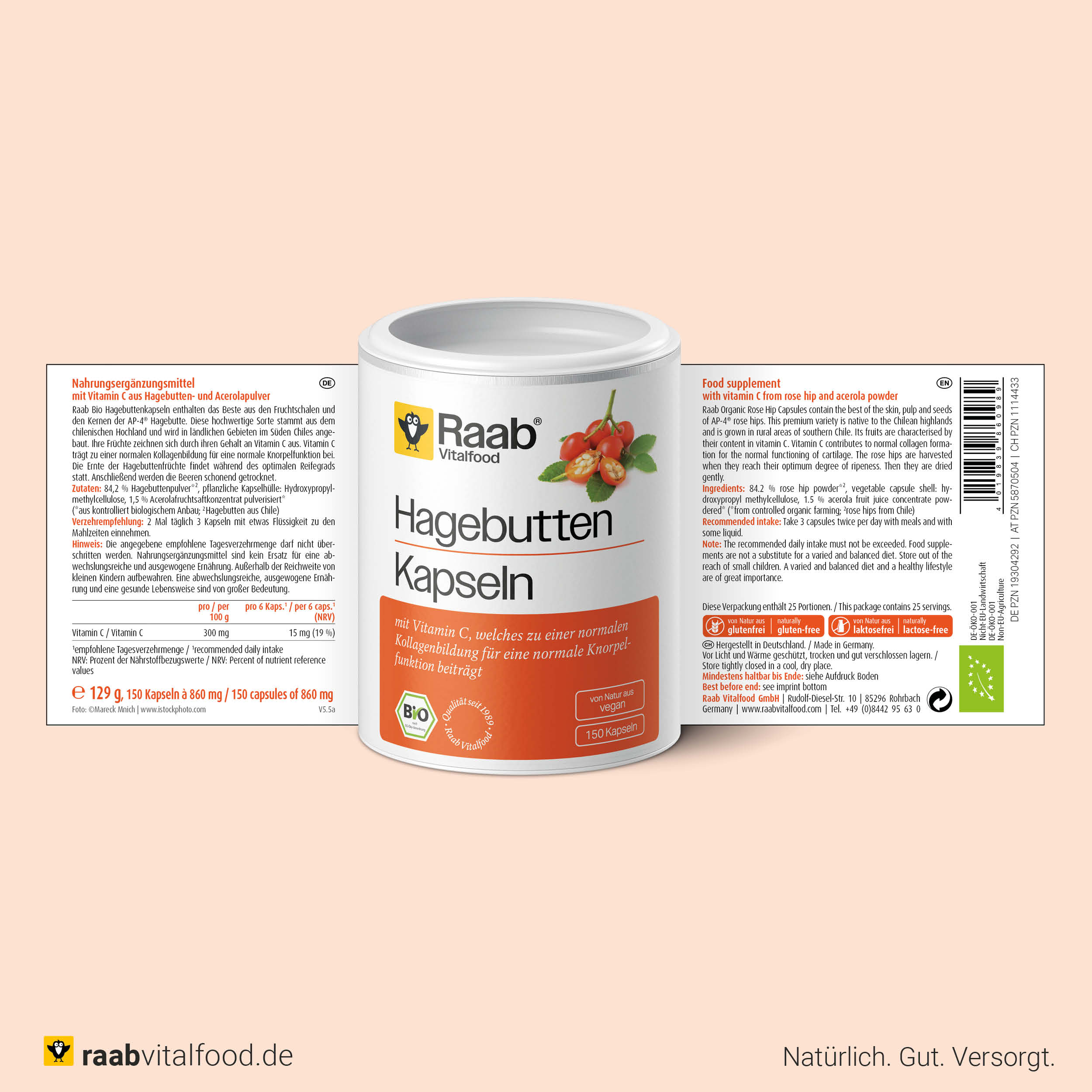 Organic Rose Hip Capsules 