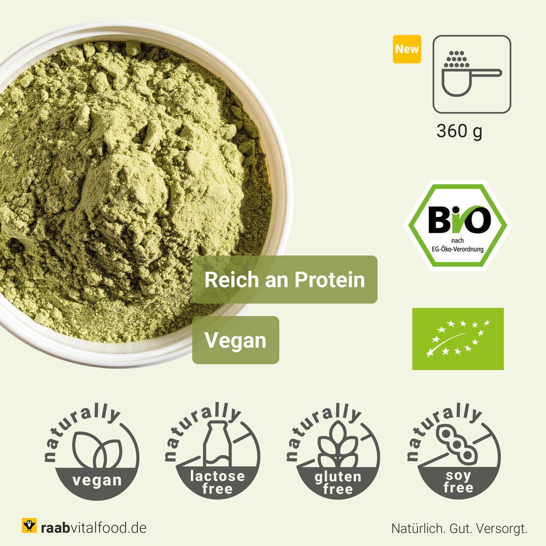 Bio Protein Shake Grün Pulver