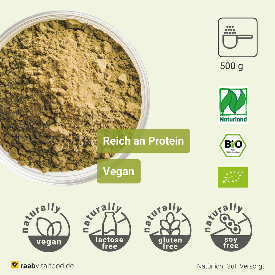 Naturland Bio Hanfprotein Pulver