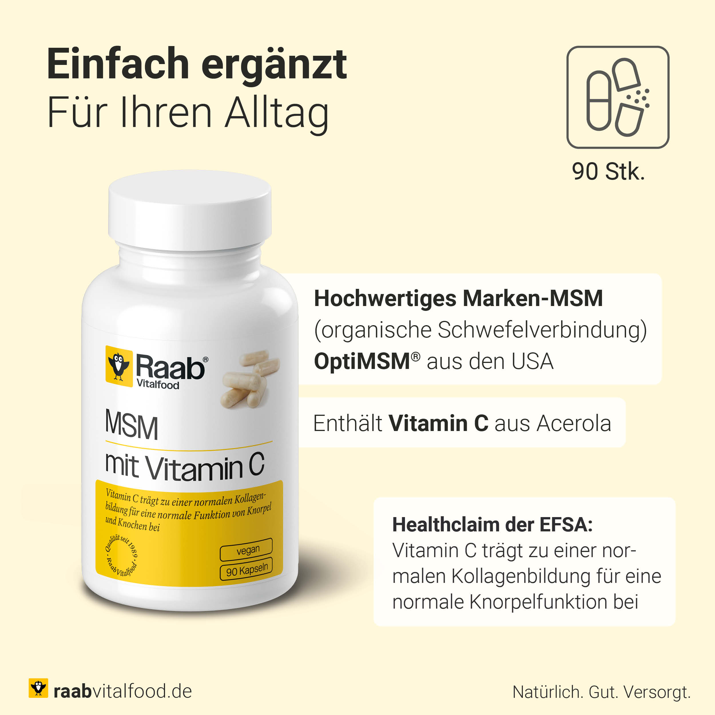 MSM mit Vitamin C Kapseln