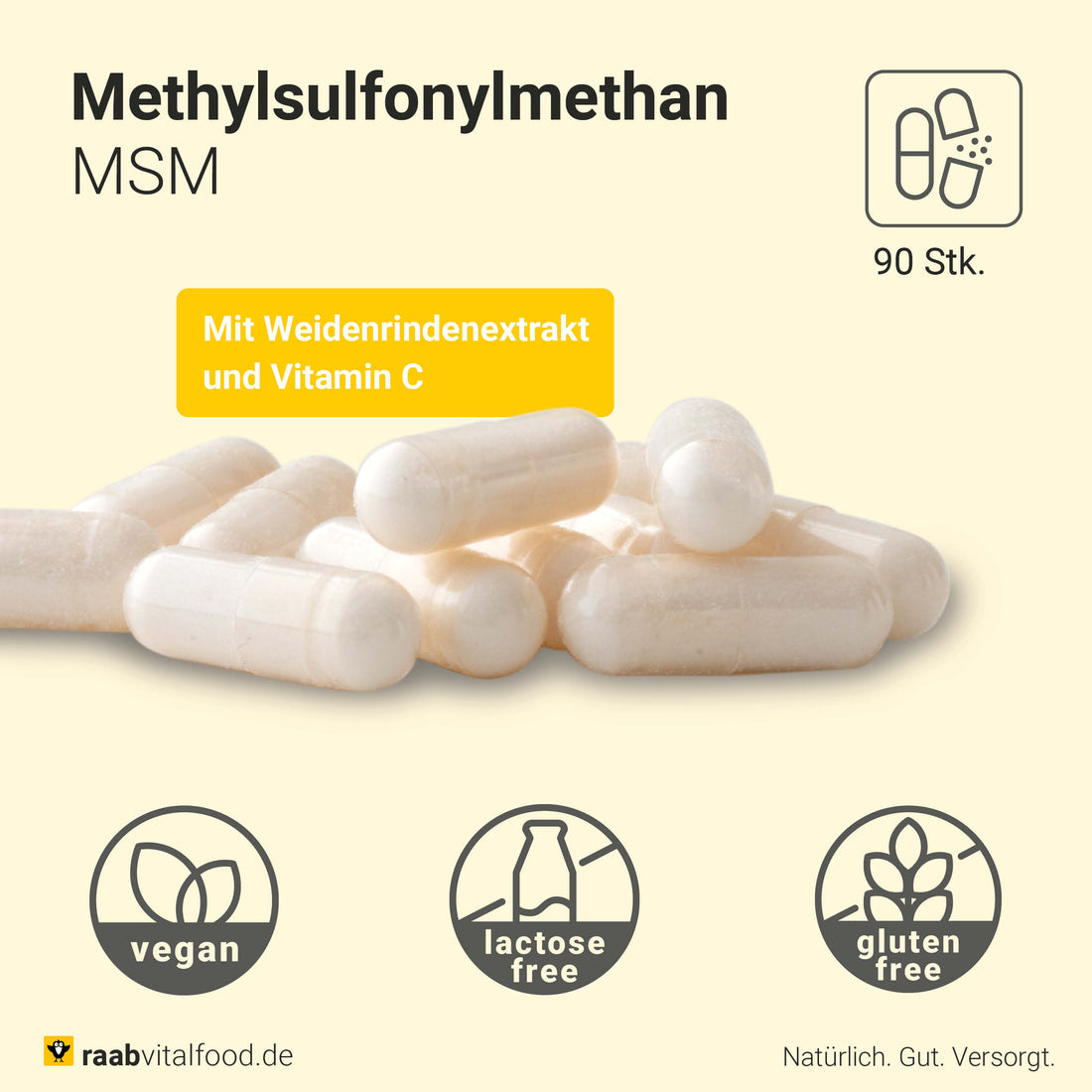 MSM mit Weidenrinde Kapseln
