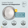 Calcium mit Magnesium als Citrate in Pulverform, veganes Nahrungsergänzungsmittel, glutenfrei, laktosefrei, 150 g Dose von Raab Vitalfood.