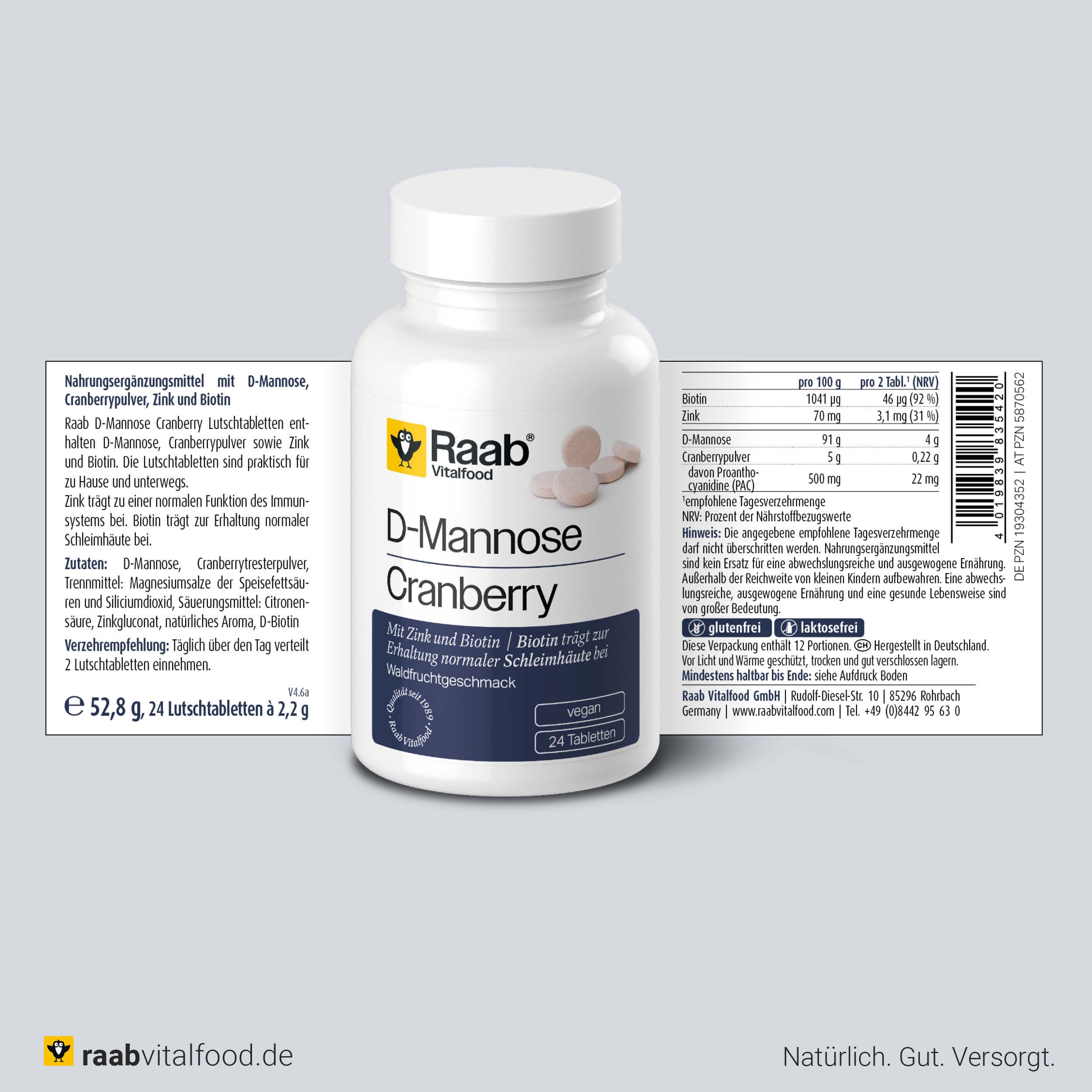 D-Mannose - Cranberry Lozenges