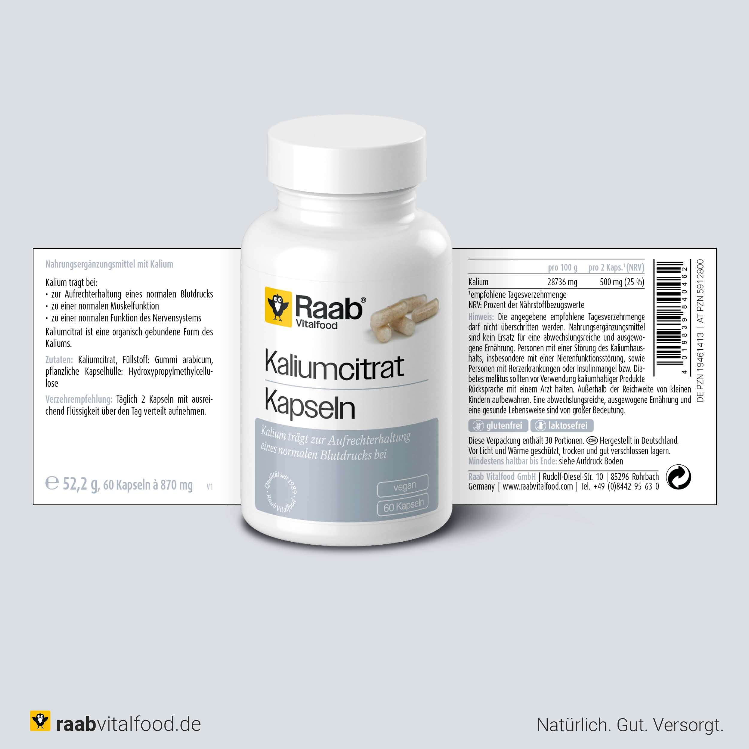 kalium aufbewahrung Kaliumcitrat Kapseln kaufen - Vegan