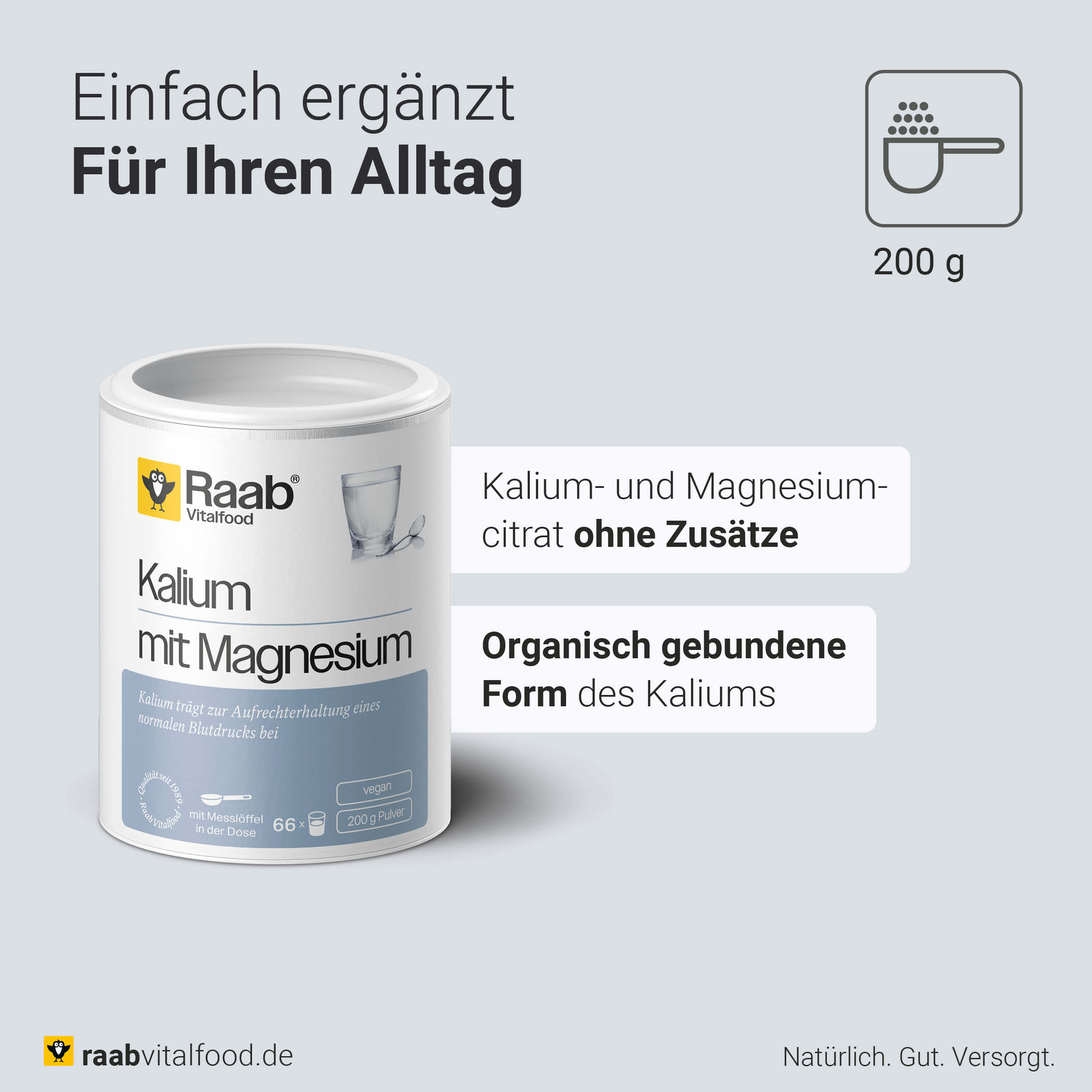 Kalium mit Magnesium Pulver