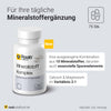 Mineralstoff Komplex Inhaltsstoffe - 10 Mineralstoffe mit Calcium, Magnesium, Eisen, Zink und Selen - 75 Kapseln in einer Dose