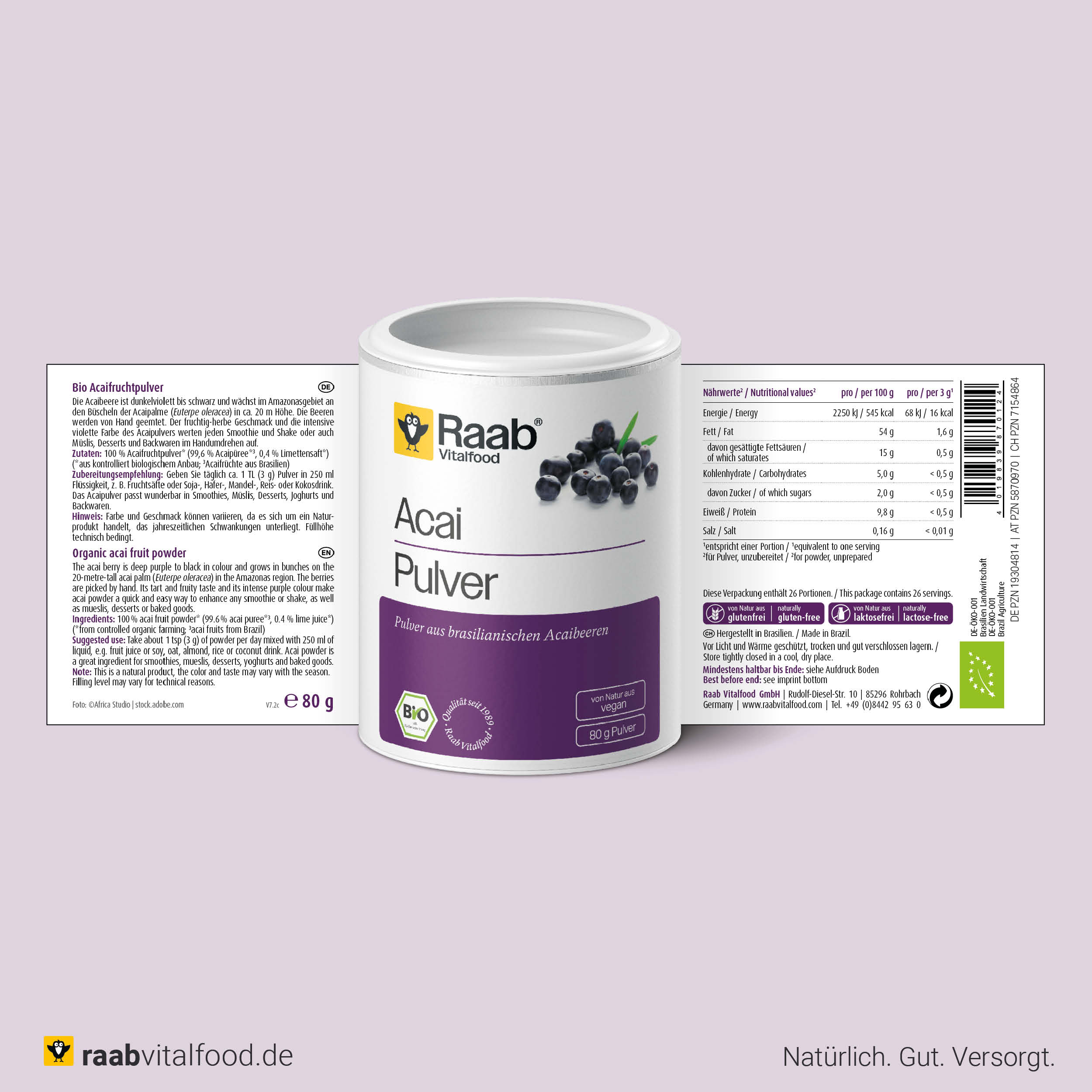 Bio Acai Pulver