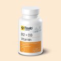 Raab Vitamin B12 + D3 Tabletten 60 Stück - Methylcobalamin und Cholecalciferol, Vitamin B12 trägt zu einem normalen Energiestoffwechsel bei