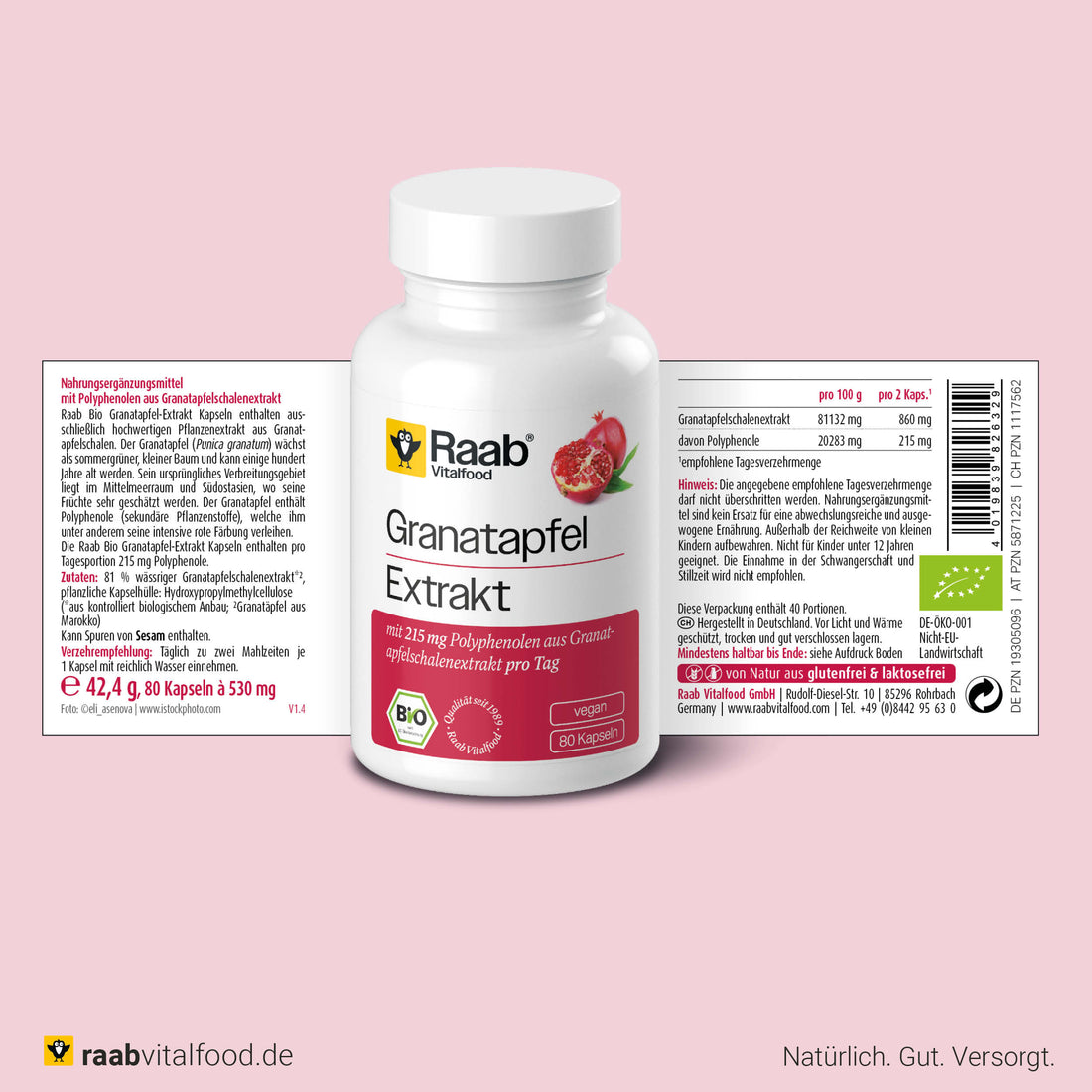 Bio Granatapfel Extrakt Kapseln