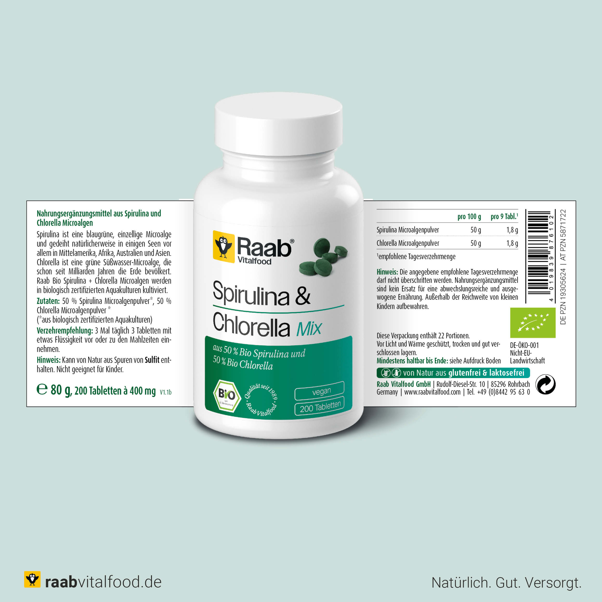 Bio Spirulina + Chlorella Mix Tabletten