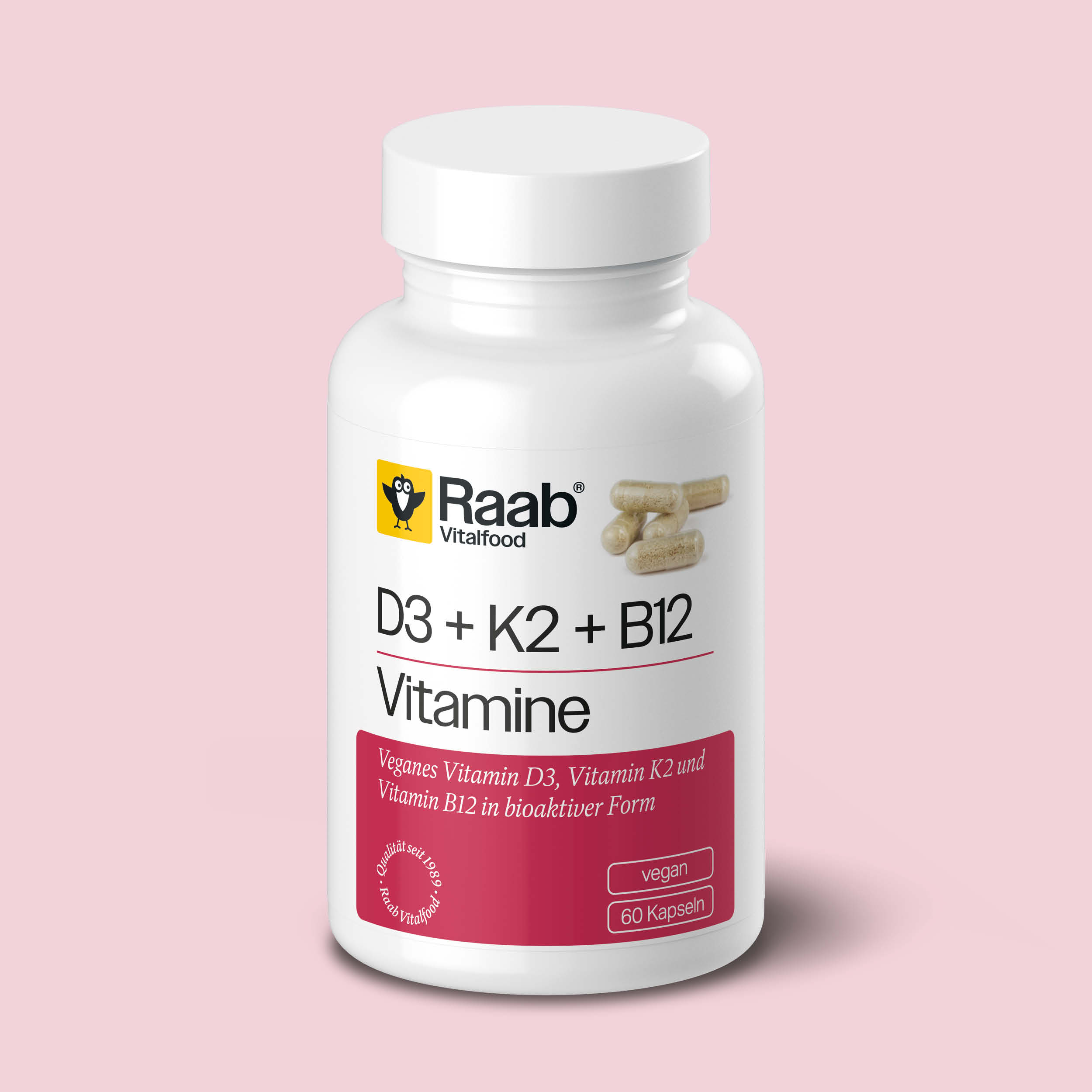 Vitamin D3 + K2 + B12 Kapseln