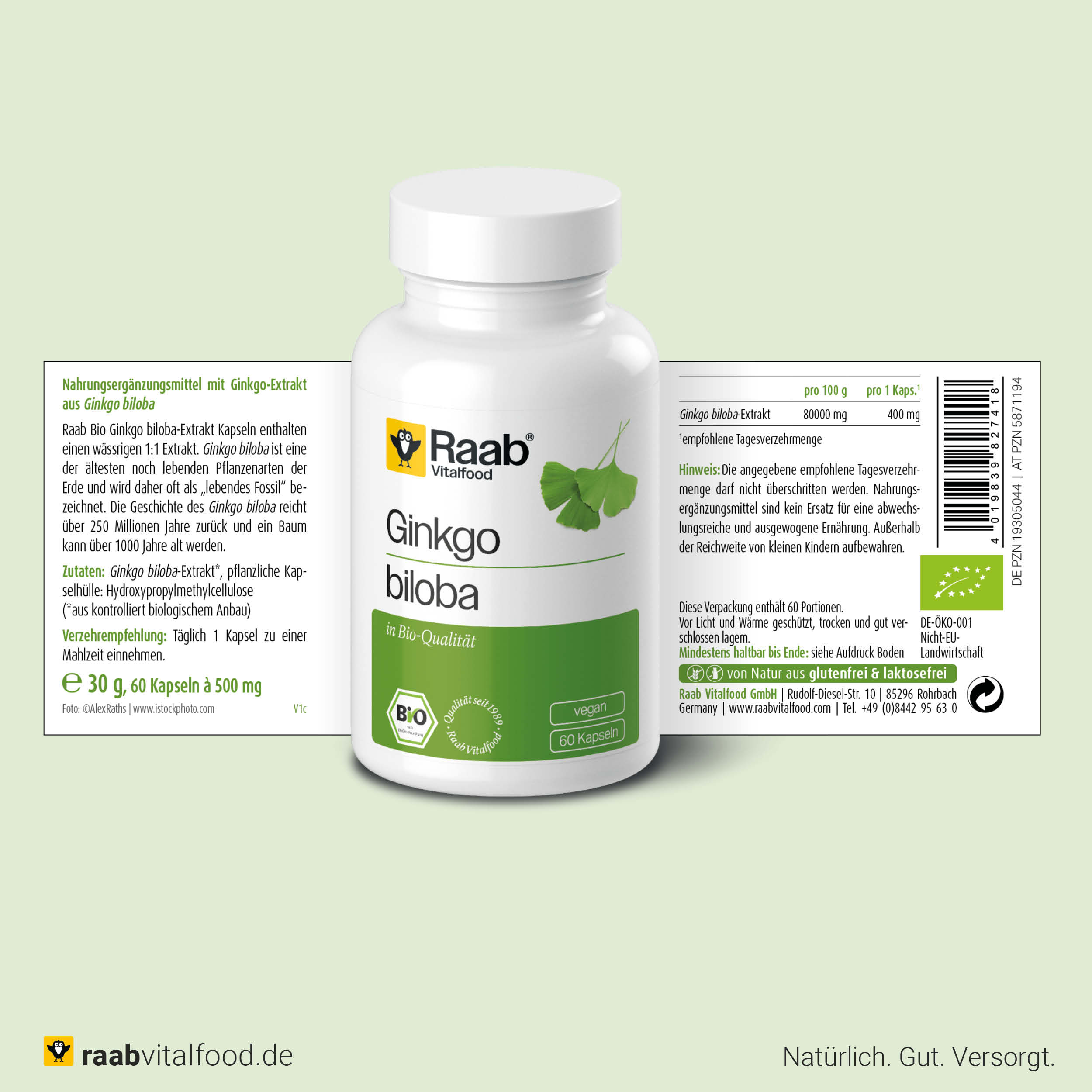 Bio Ginkgo biloba Extrakt Kapseln