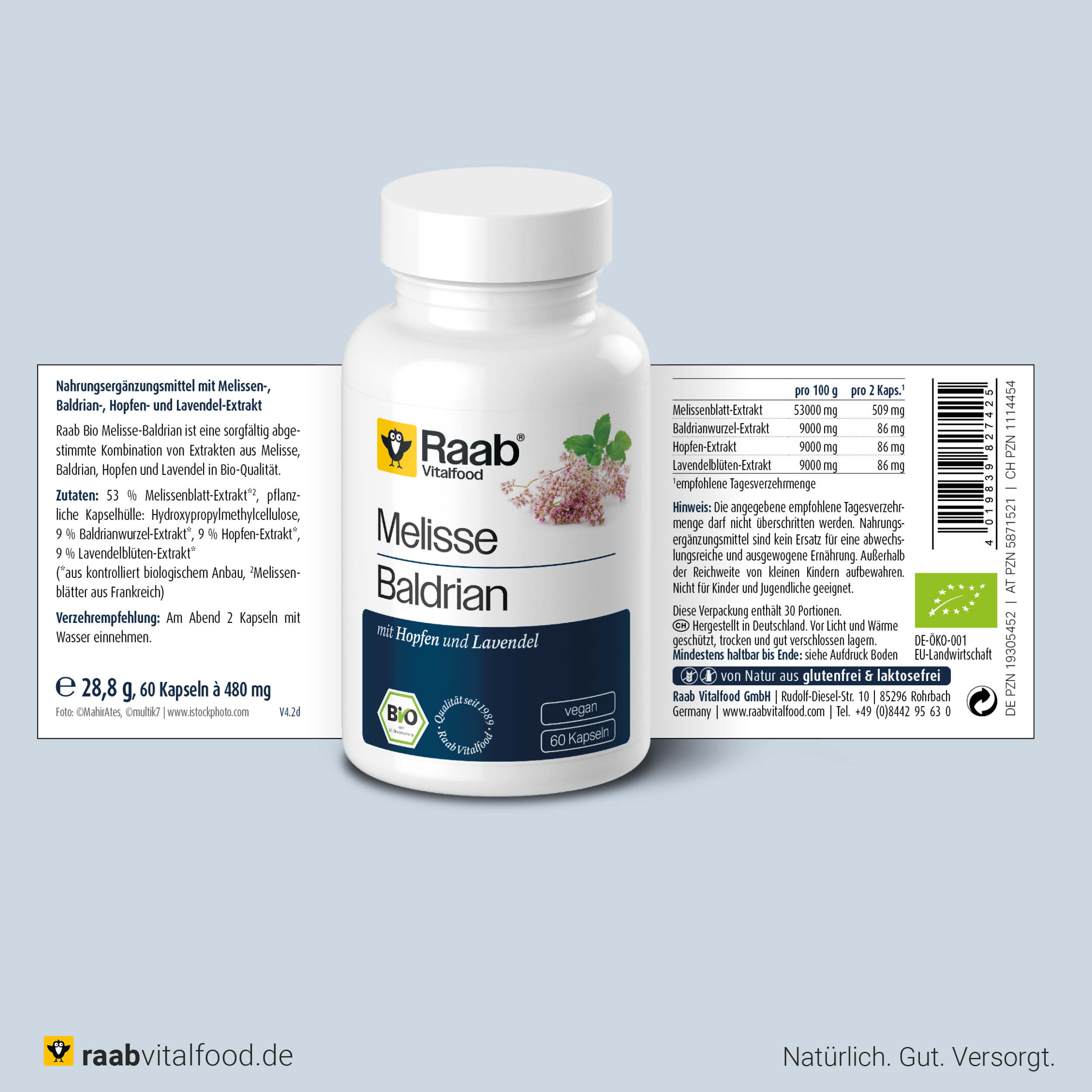 Bio Melisse Baldrian Kapseln
