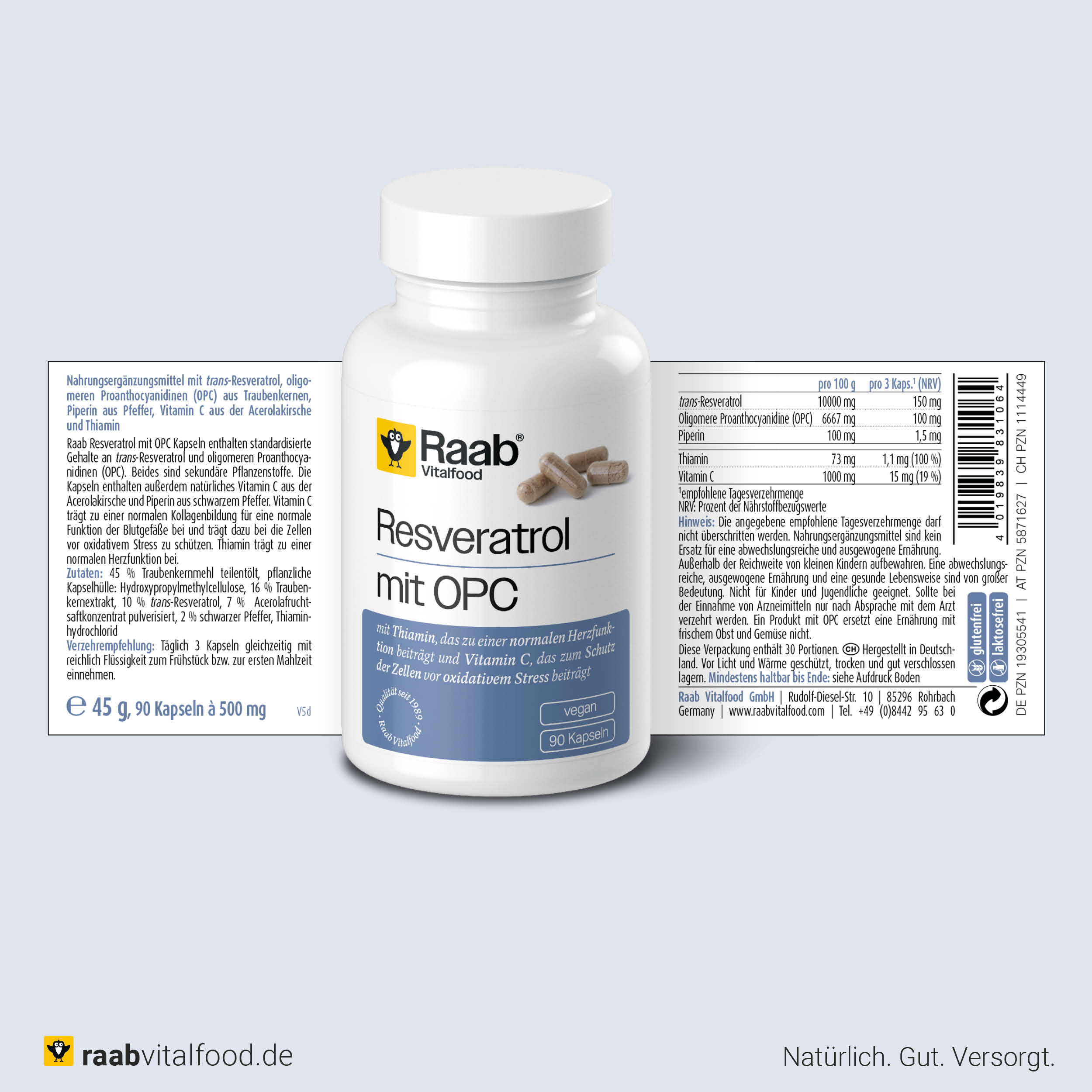 Resveratrol mit OPC Kapseln