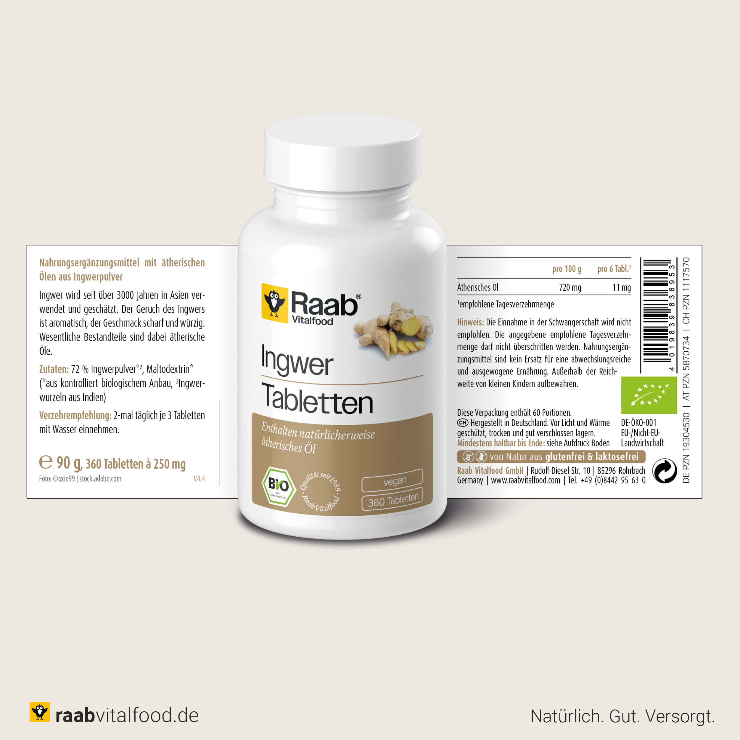 Bio Ingwer Tabletten