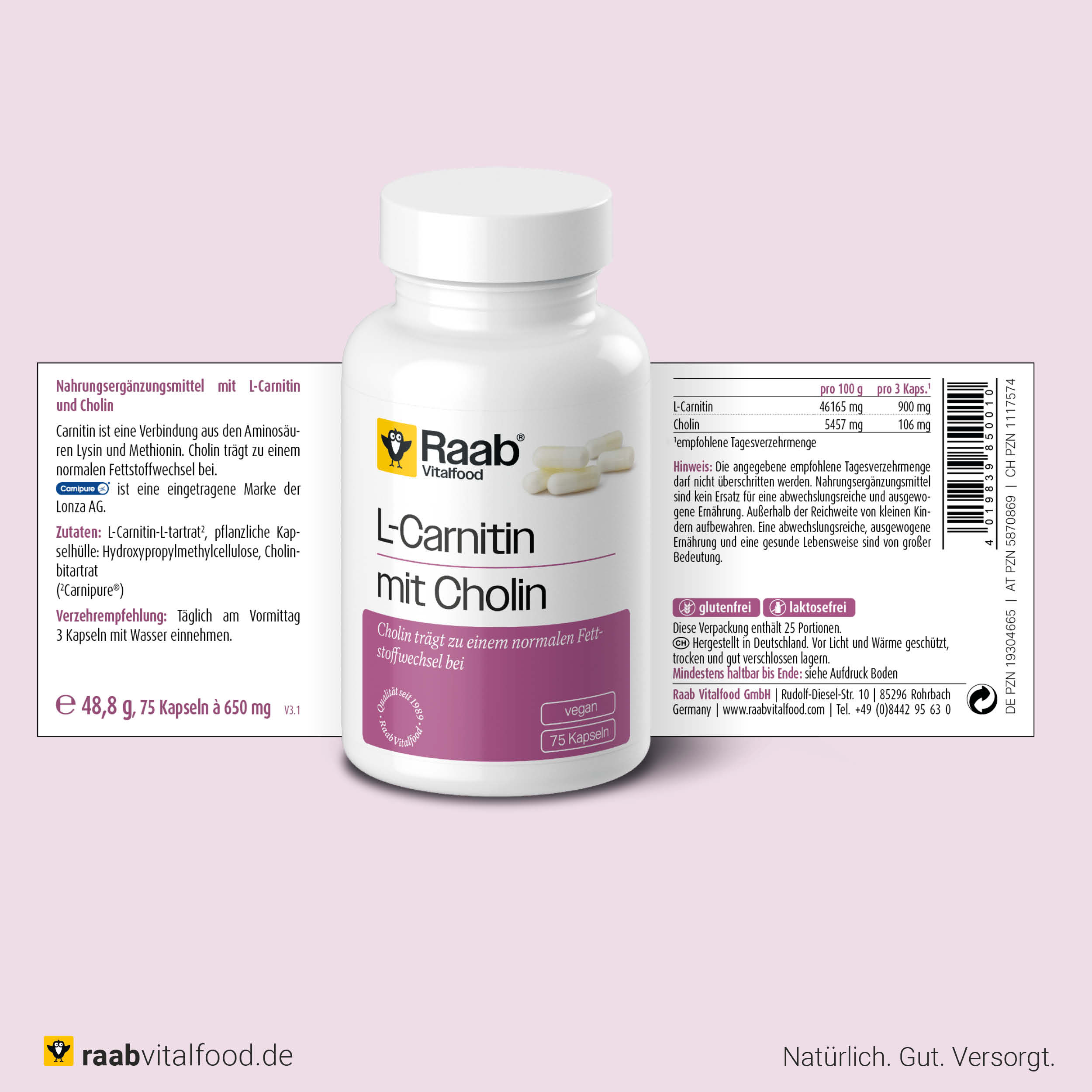 l carnitin fr was gut L-Carnitin Kapseln: Hochwertig und Hochdosiert L-Carnitin - 60Gummies - 1000mg