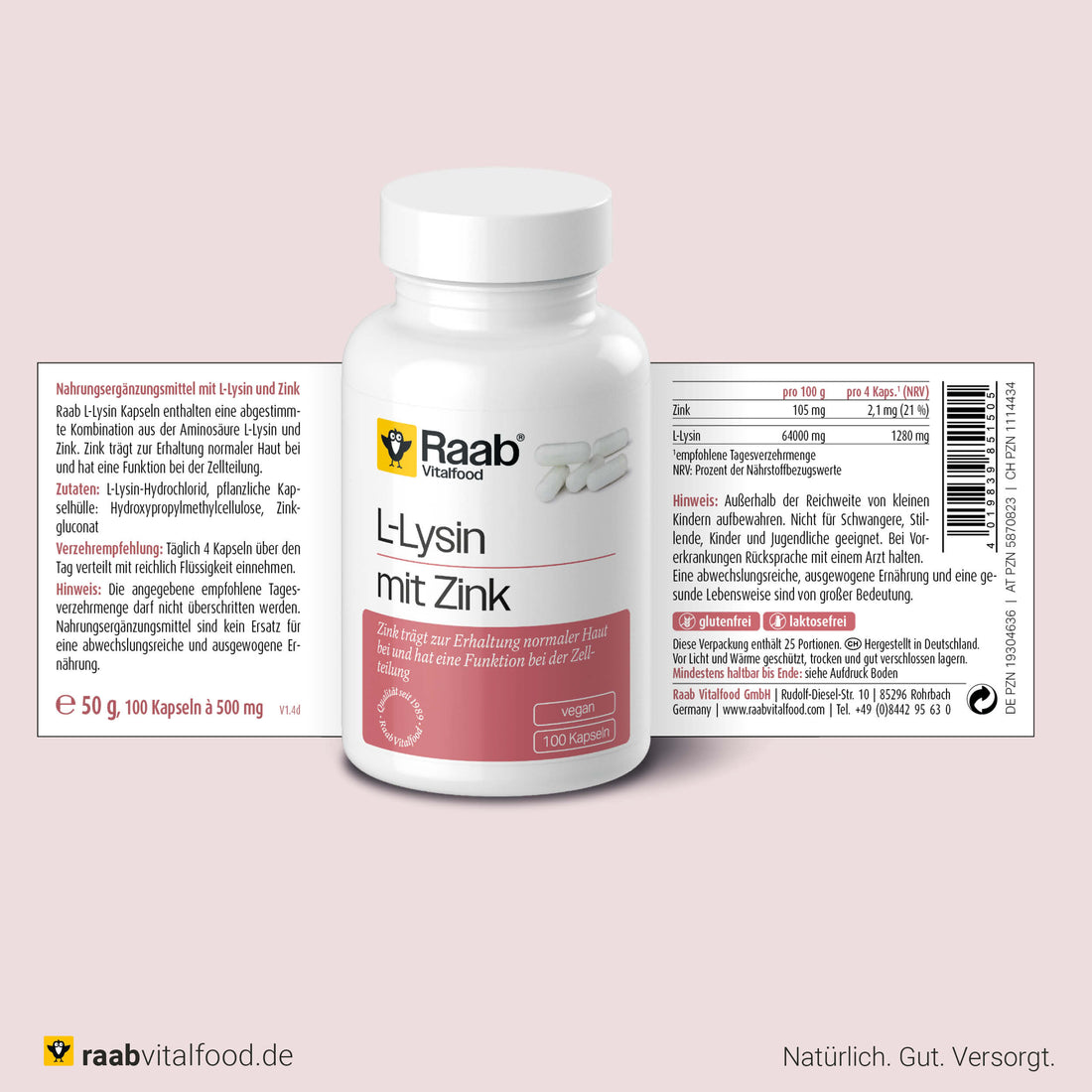 L-Lysin mit Zink Kapseln