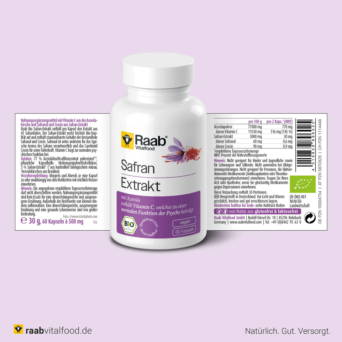 Bio Safran Extrakt Kapseln