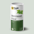 Raab Bio Brennnessel Pulver 160g - Calcium trägt zur Erhaltung normaler Knochen bei, Kalium trägt zur Aufrechterhaltung eines normalen Blutdrucks bei, Brennnesselblattpulver aus Deutschland