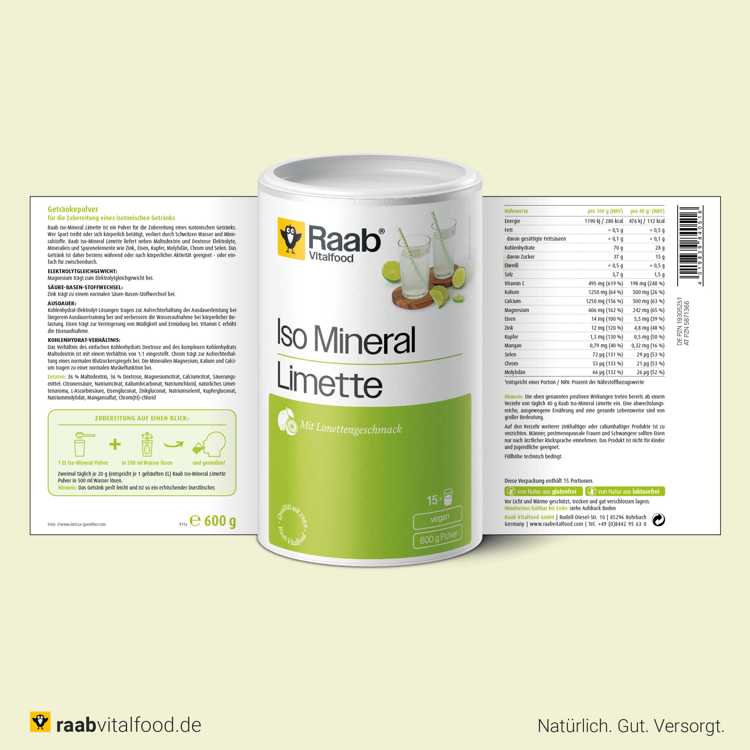 Iso Mineral Limette Pulver