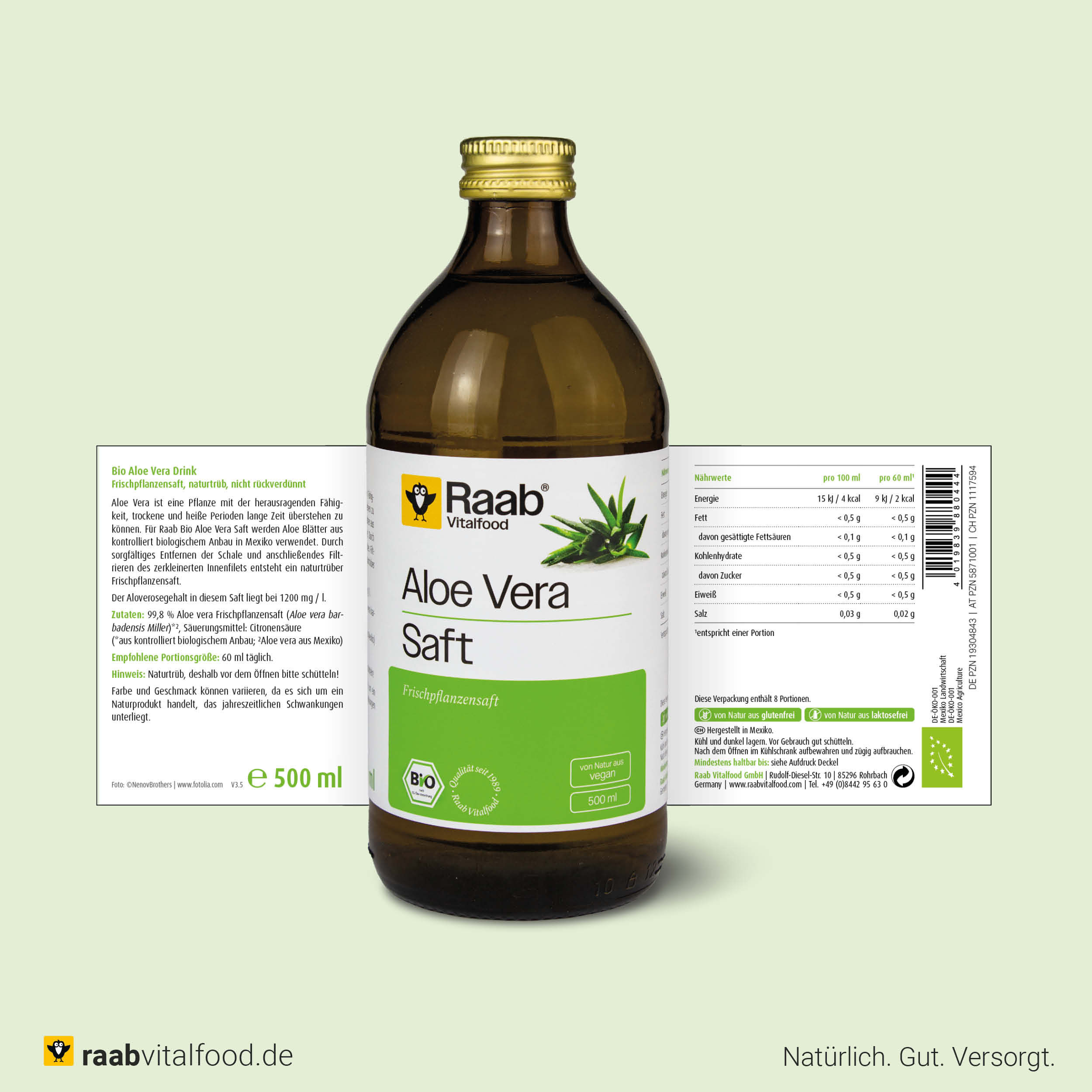 Bio Aloe Vera Saft kaufen - Vegan