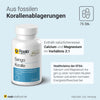 Sango Koralle Kapseln - Meereskorallenfossilien aus Japan mit Calcium und Magnesium 2:1 in veganen Kapseln von Raab Vitalfood, 75 vegane Kapseln in einer Dose