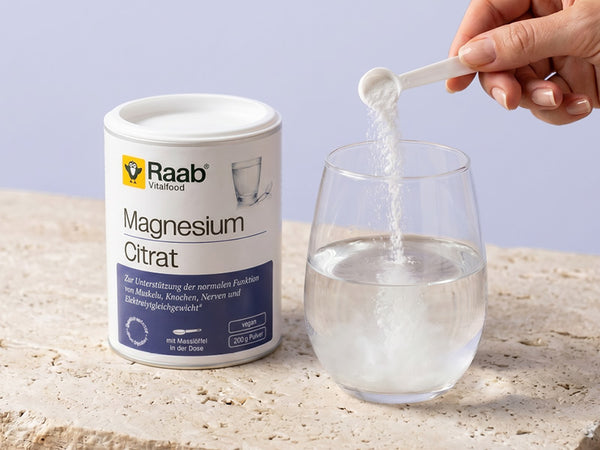 Warum Magnesiumcitrat Pulver von Raab Vitalfood?