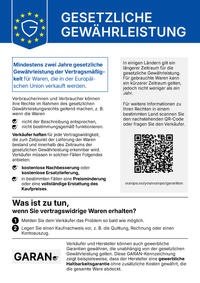 Hier geht es zum Gewährleistungslabel der EU