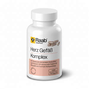 Herz Gefäß Komplex – freigestellt auf weißem Hintergrund