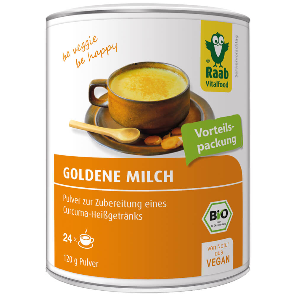 Bio Goldene Milch Pulver mit Curcuma 120 g